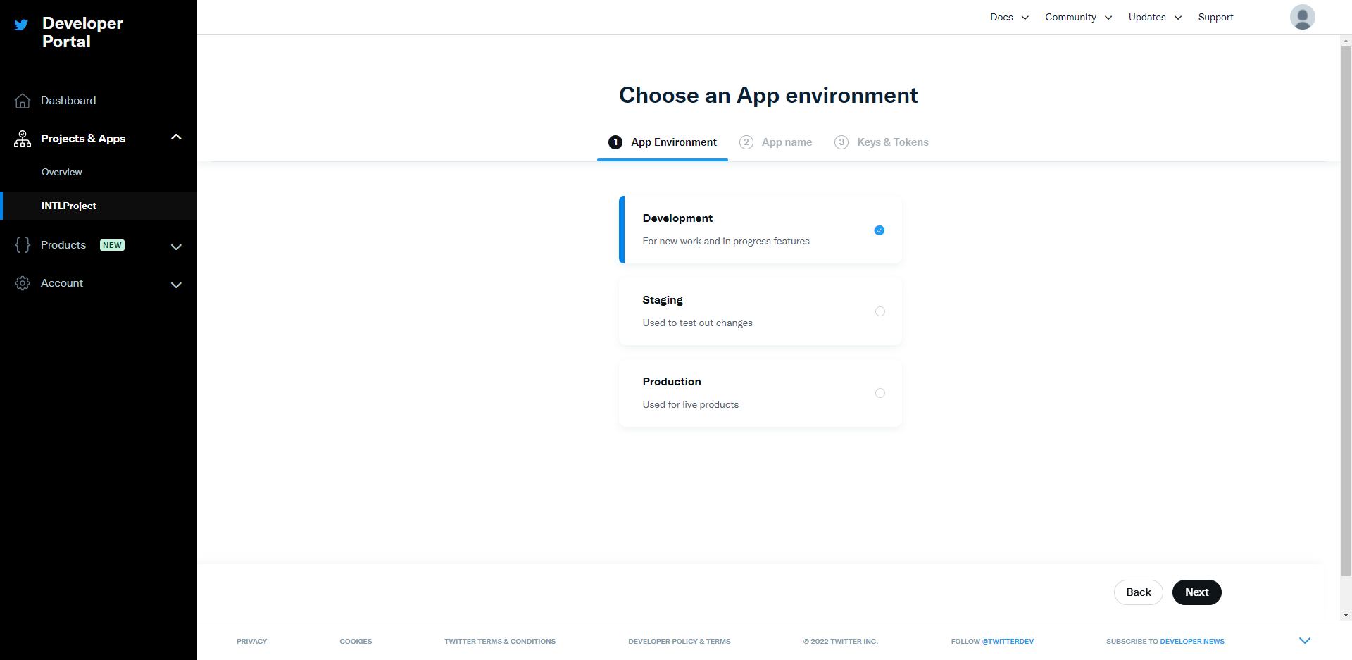 Image: X application environment