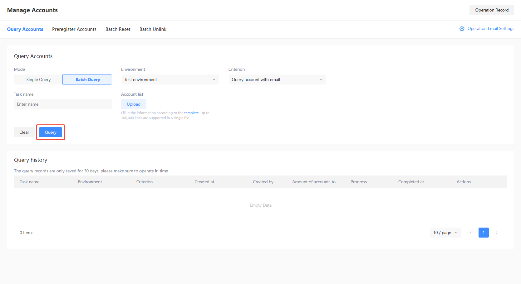 Query by OpenID popup