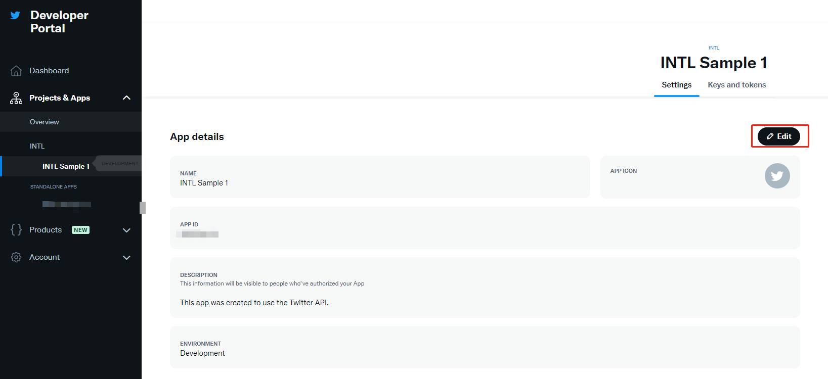 Image: Change X app name