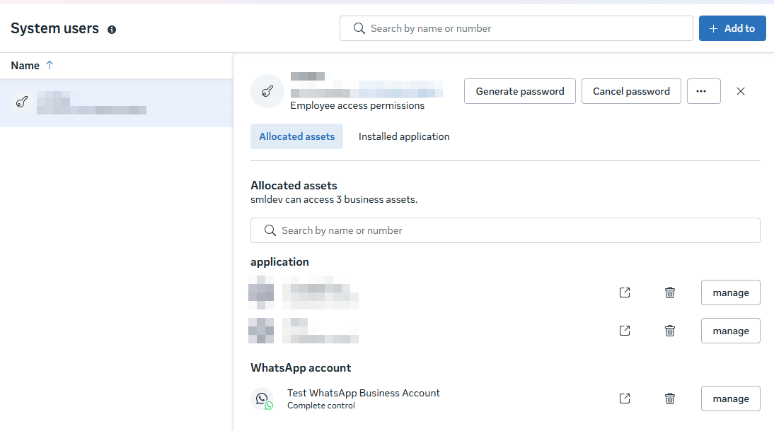Image: Create system user token
