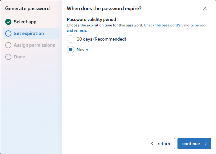 Image: Create system user token