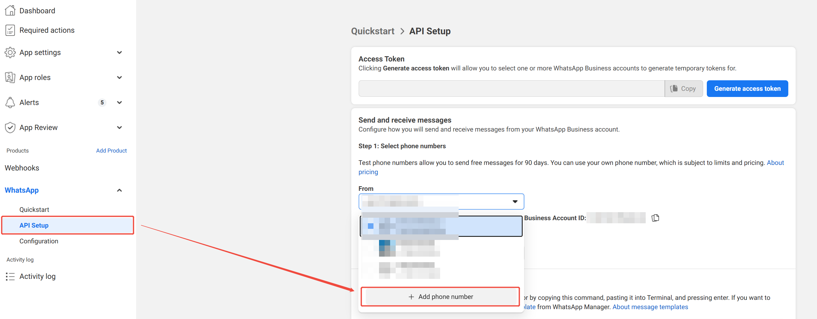 Image: Add official WhatsApp number