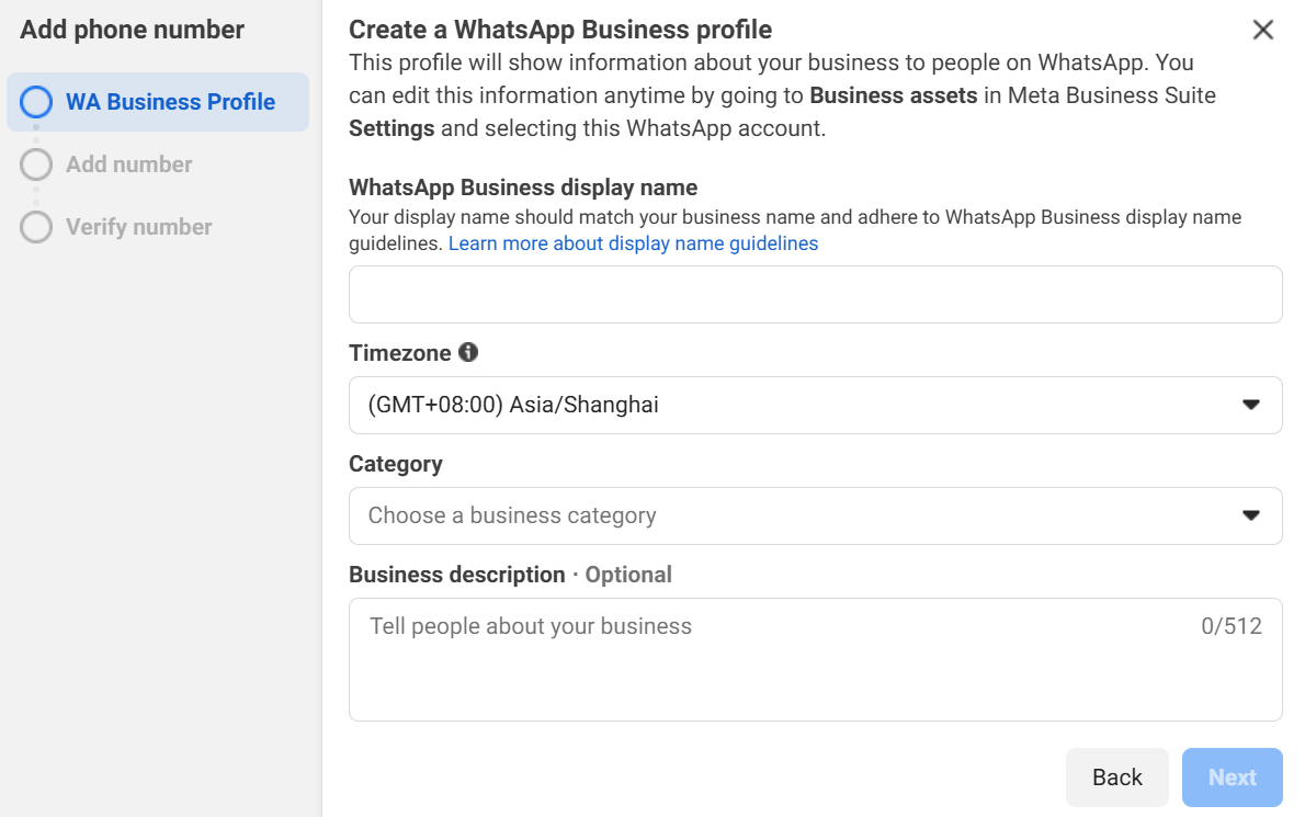 Image: Add official WhatsApp number