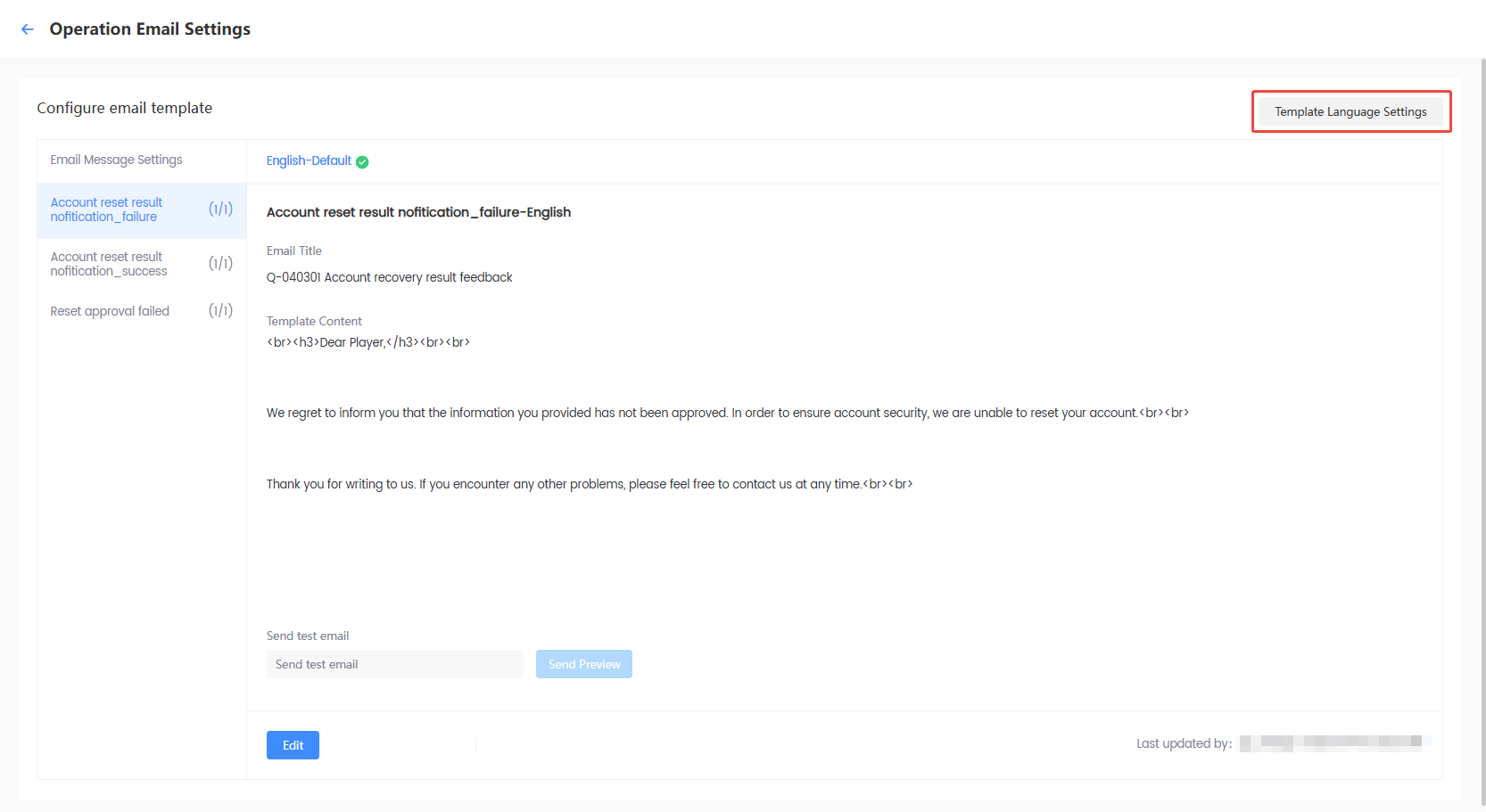 Email Service Provider Settings