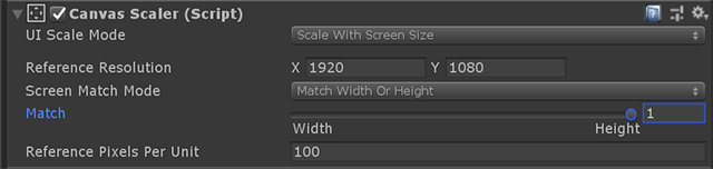 Image: Landscape resolution setting