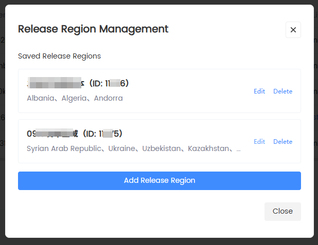 Publish Region