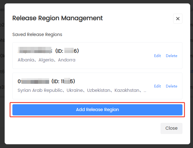 Publish Region