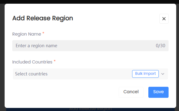 Publish Region
