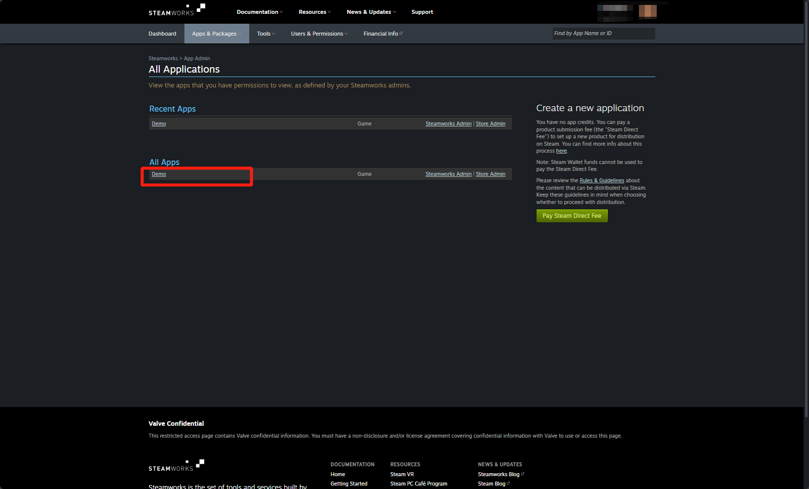 Image: Create application