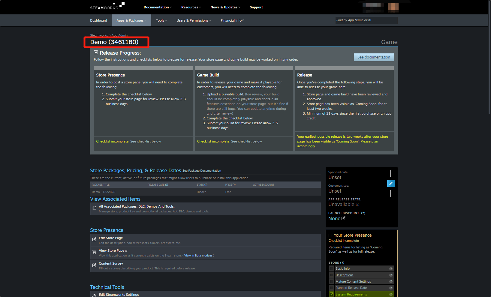 Image: Create application