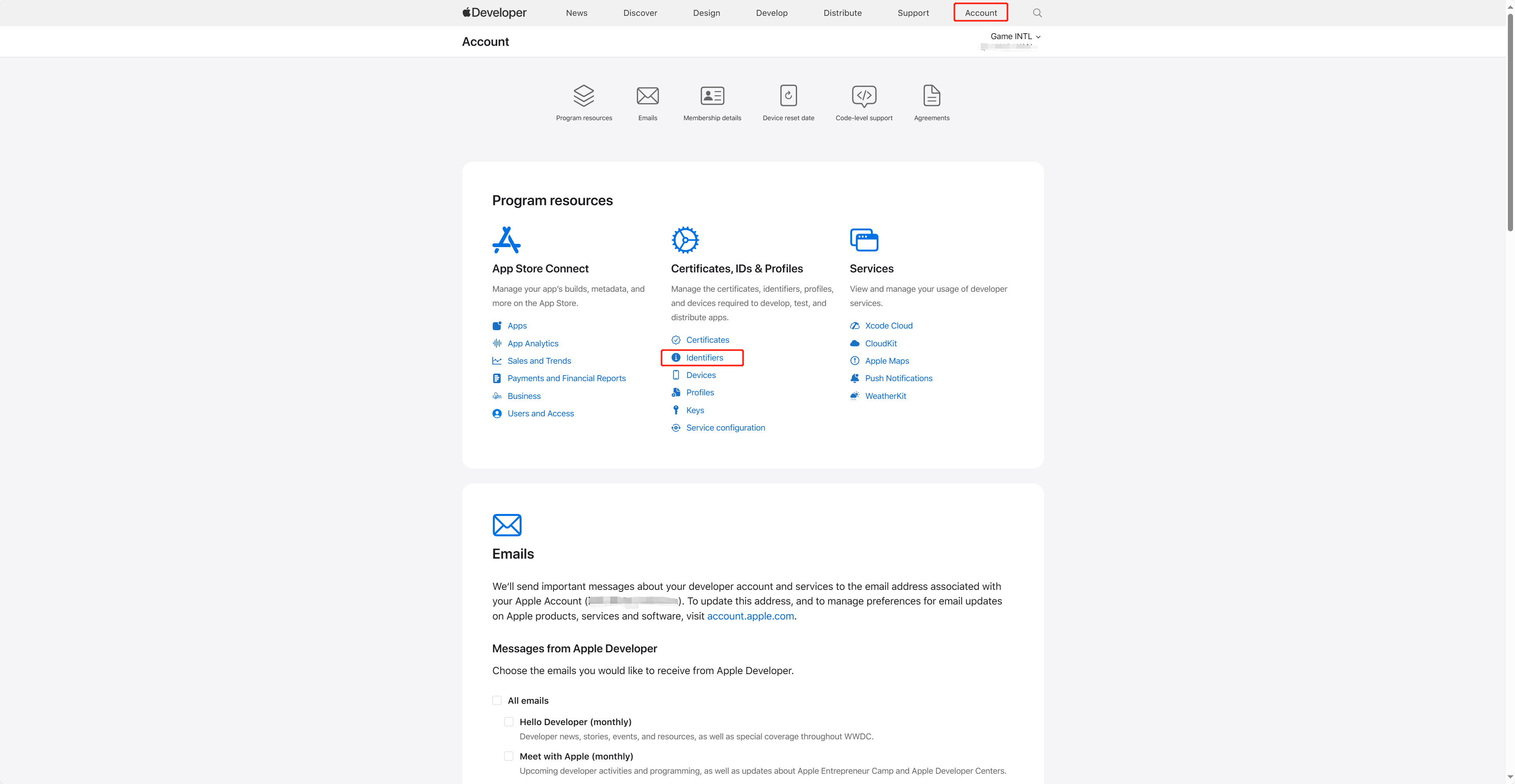 Image: Apple Account