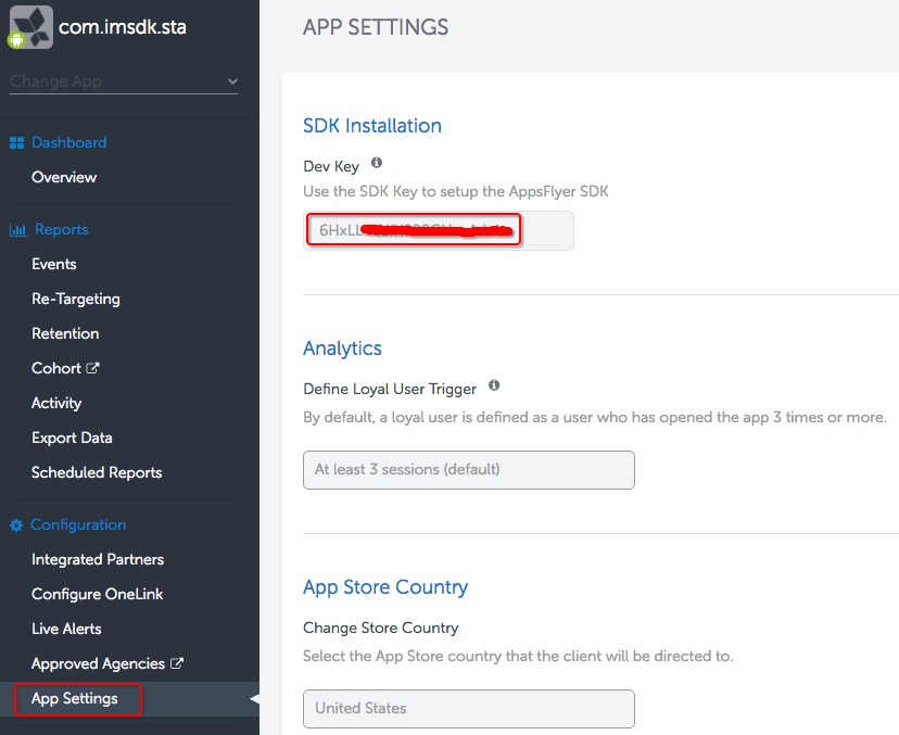 Image: App Key Information