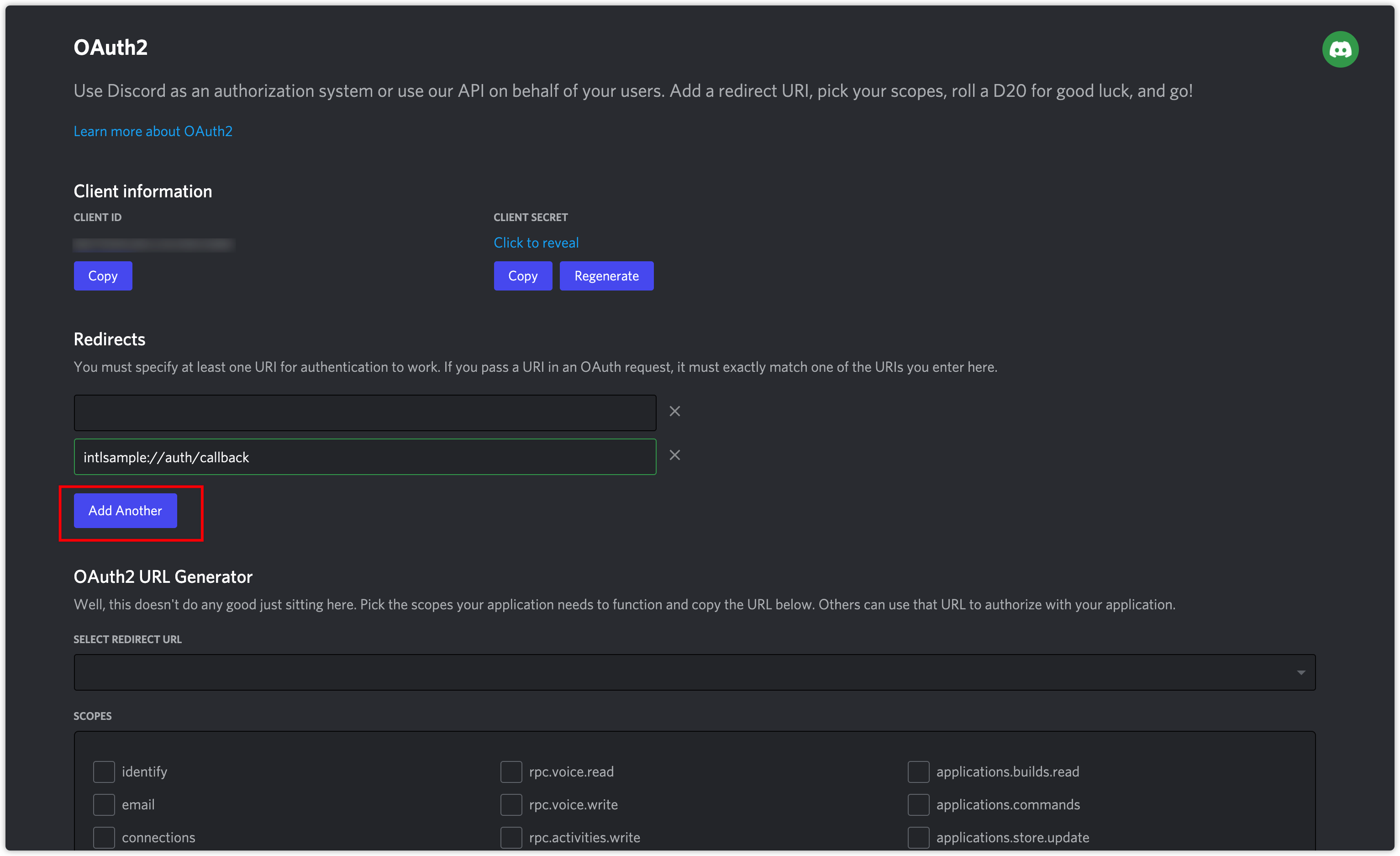 Image: Configure Redirect