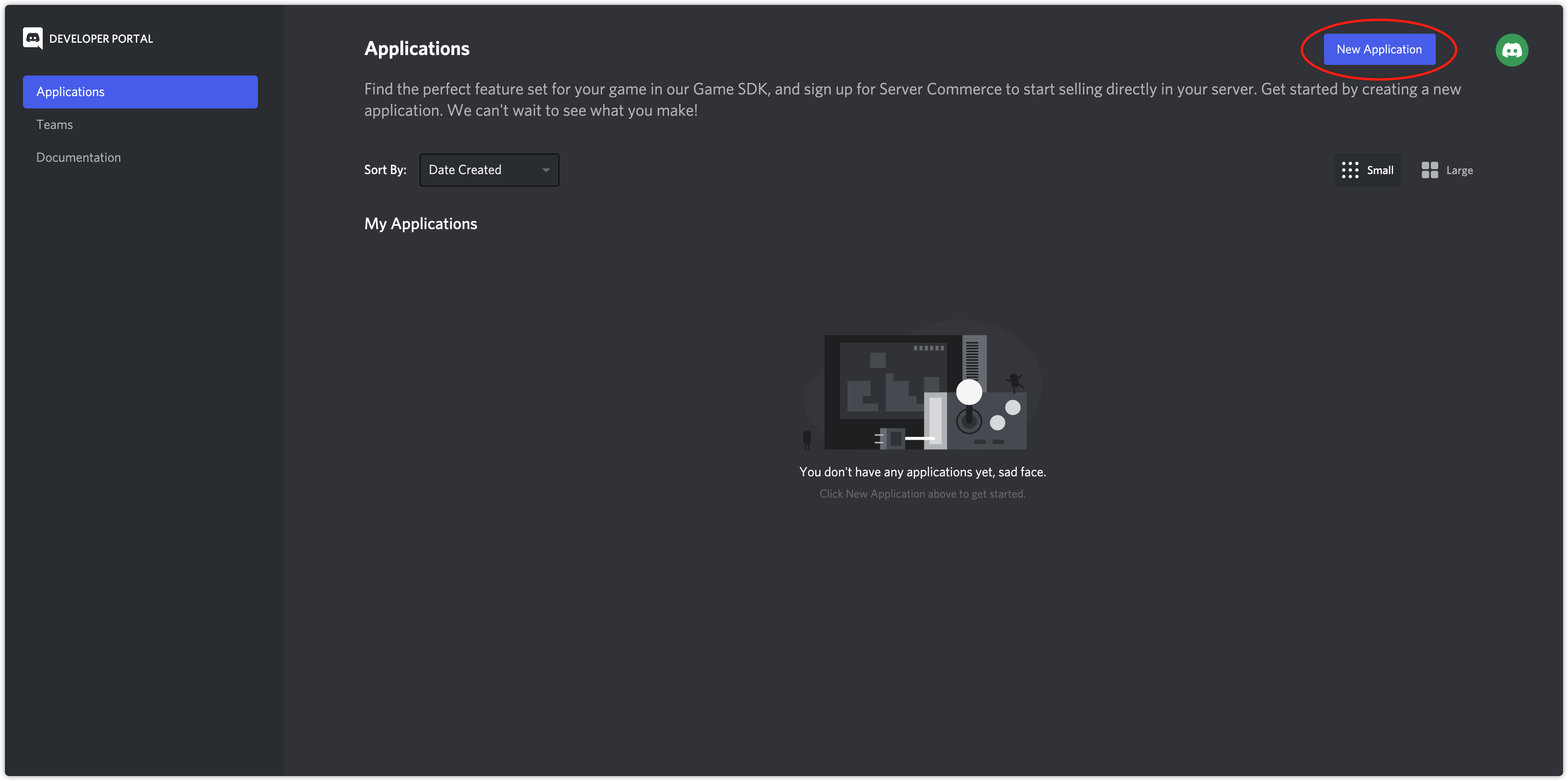 Image: Create Application