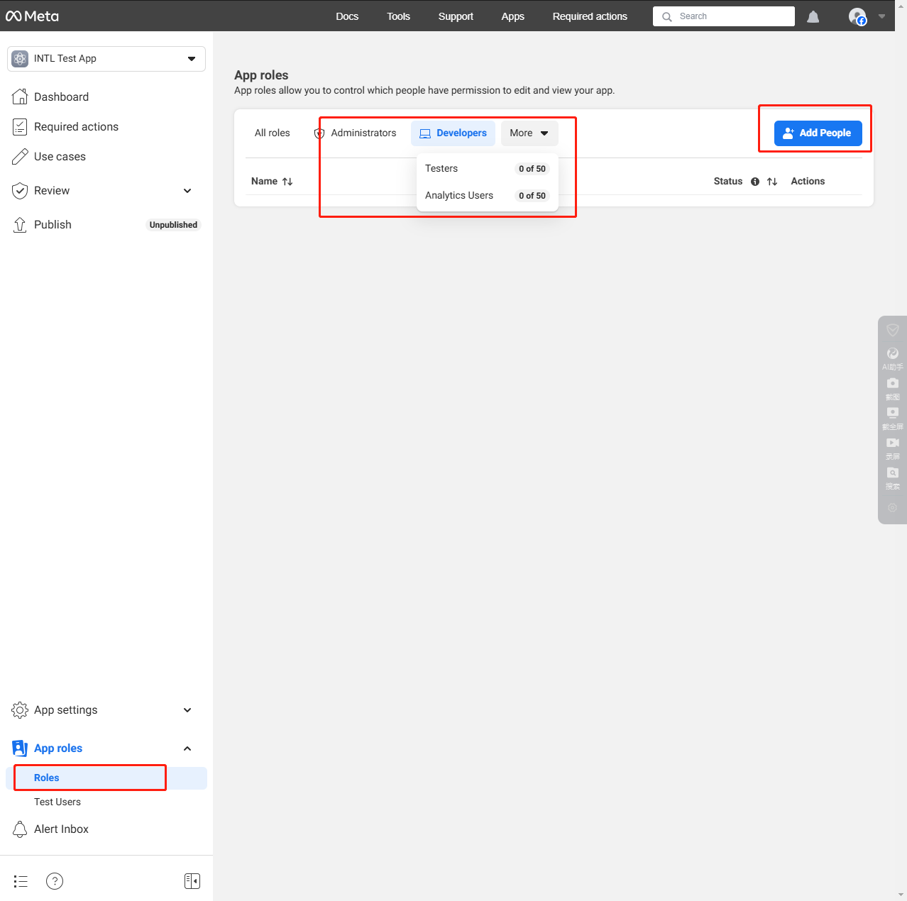 Image: Add test user
