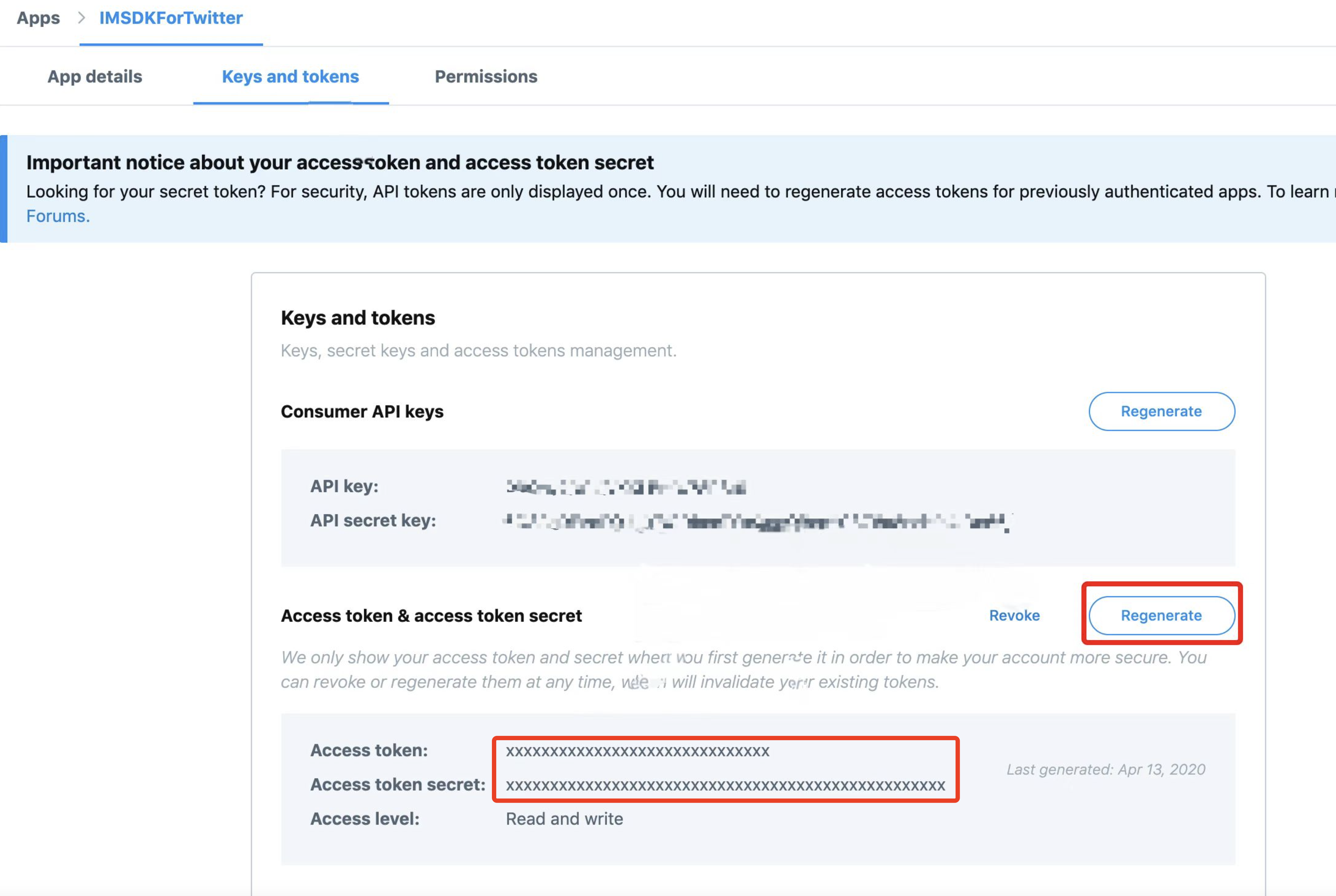 Image: X management configuration
