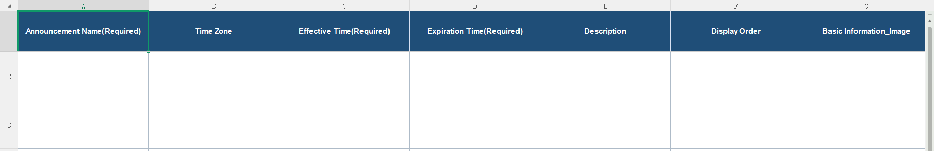 Excel Import
