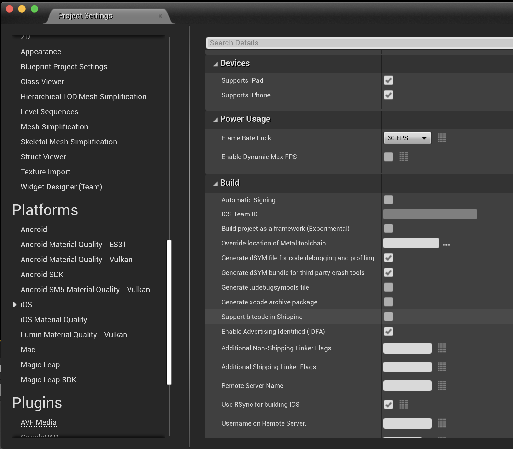 图片:Unreal Engine 关闭 bitcode