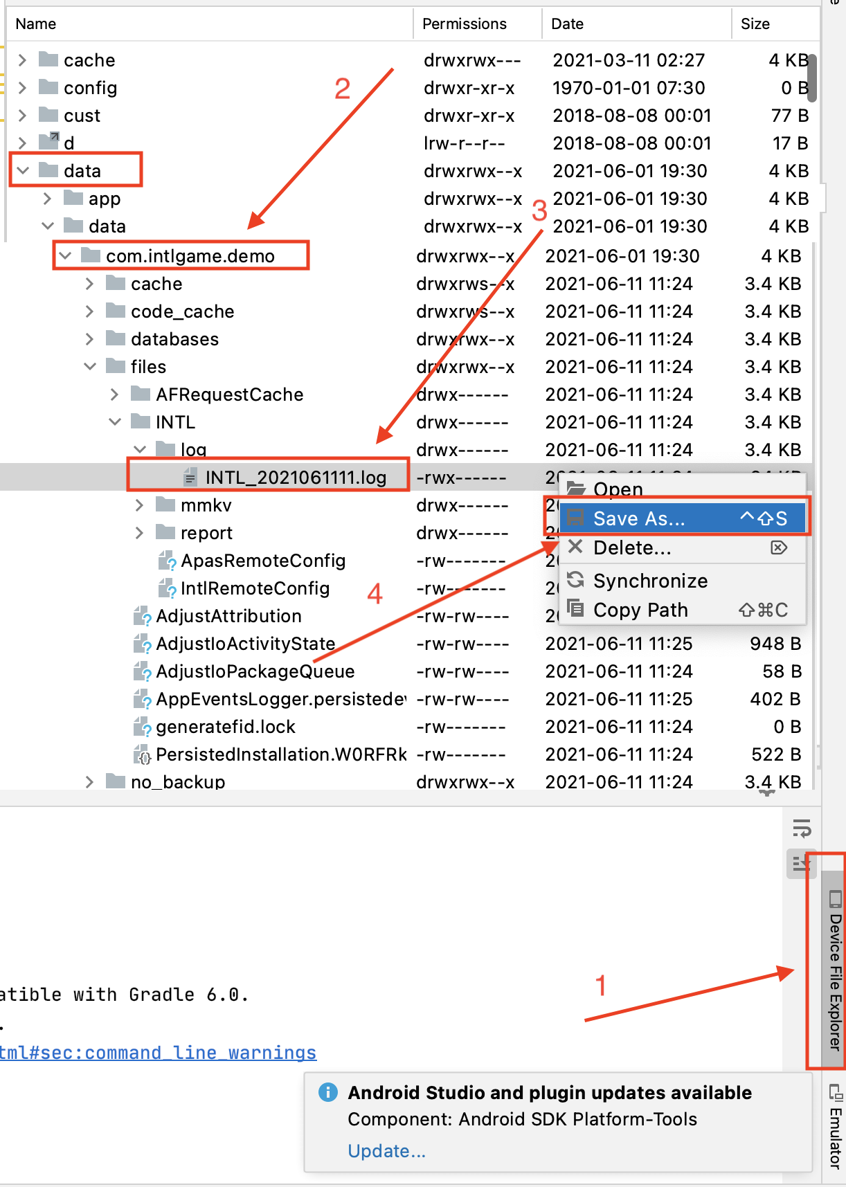 图片:Adnroid Studio 获取 Debug 版本日志