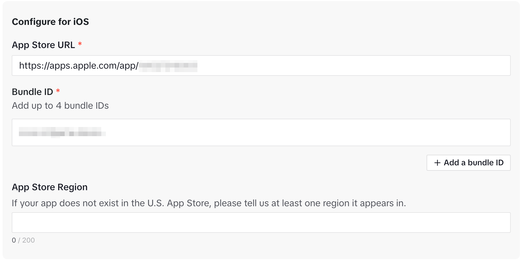 Image: TikTok - configure for ios platform