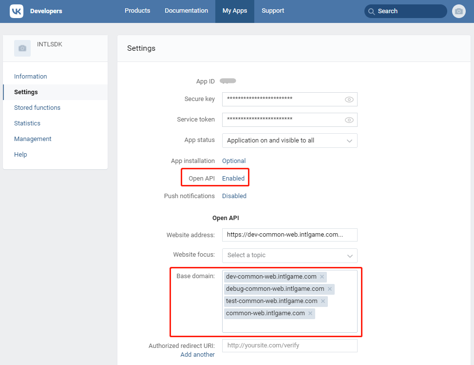 图片:VK app base domain